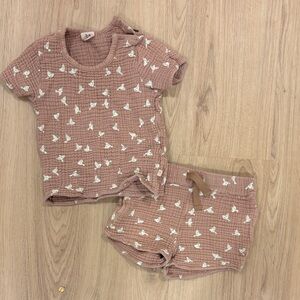 Toddler Outfit with Bird Print